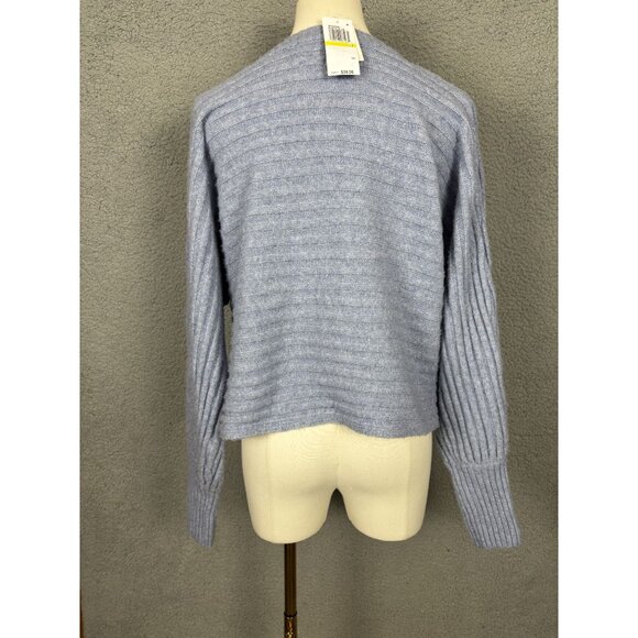 Hippie Rose Juniors' Ribbed Rustic Blue Sweater Medium NWT's. - Picture 5 of 8